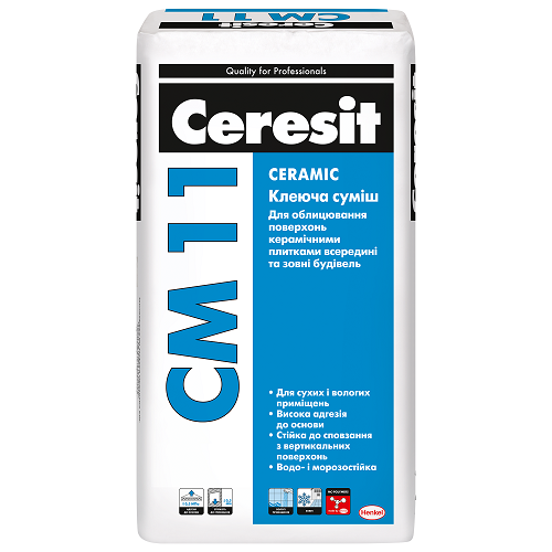 Клей для плитки Ceresit СМ 11 Ceramic 25 кг 