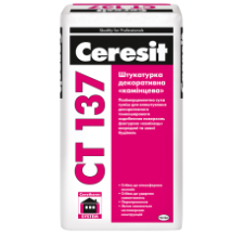Декоративная штукатурка барашек Ceresit СТ 137 серая 1,5 мм 25 кг