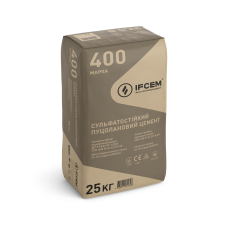 Сульфатоустойчивый пуццолановый цемент CEM IV/B(P-V) 32,5 R, Ifcem, 25 кг