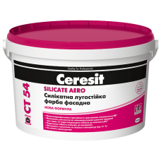 Фасадна фарба силікатна Ceresit CT 54 Silicate Aero біла 3 л