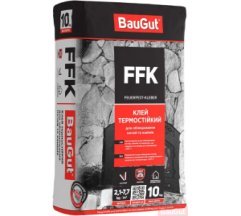 Смесь огнеупорная облицовочная BauGut FFK 10 кг