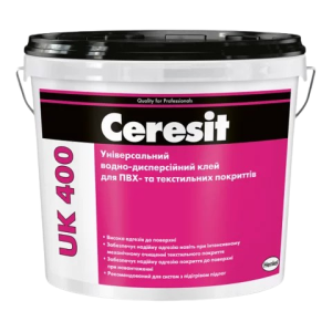 Клей для линолеума, ПВХ и ковролина Ceresit UK 400, 7 кг