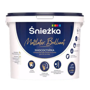 Латексная интерьерная краска глубокоматовая Sniezka Mattlatex Beauty белая 5 л, (6,8 кг)