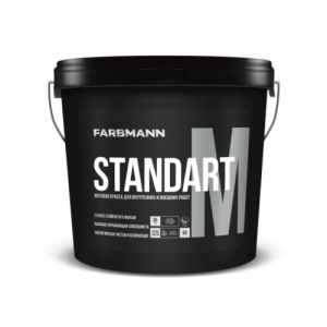 Акриловая краска матовая Farbmann Standart M белая 4,5 л