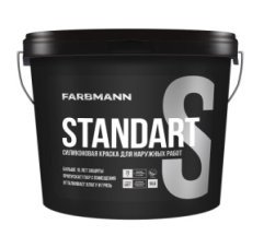 Фасадна фарба силіконова латексна Farbmann Standart S біла 9 л