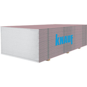 Гіпсокартон вогнестійкий стіновий Knauf 12,5 х 1200 х 2500 мм