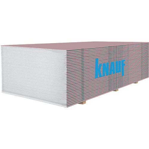 Гіпсокартон вогнестійкий стіновий Knauf 12,5 х 1200 х 2500 мм