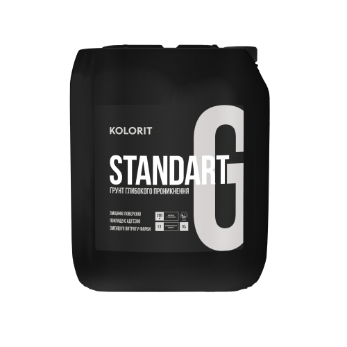 Грунтовка глубокопроникающая Kolorit Standart G 10 л