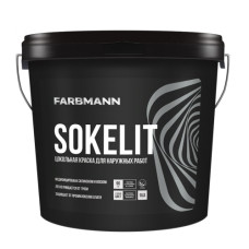 Цокольная латексная краска Farbmann Sokelit белая 4,5 л