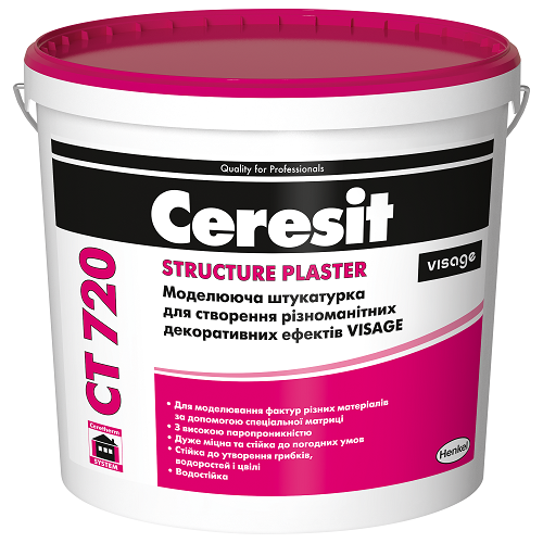Декоративная штукатурка Ceresit СТ 720 Visage 20 кг