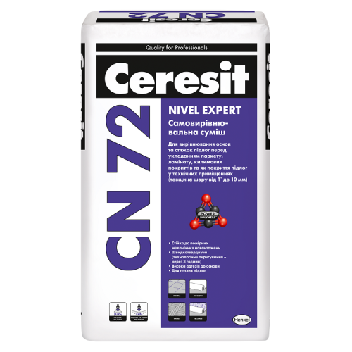 Самовыравнивающийся пол Ceresit CN 72 Nivel Super (1*-10 мм) 25 кг