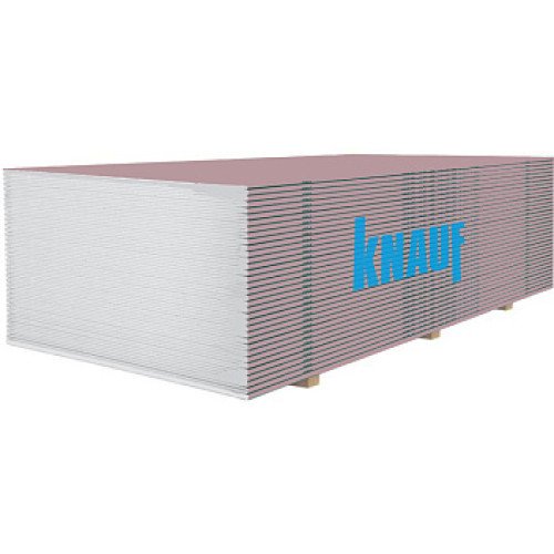 Гипсокартон огнестойкий стеновий Knauf 12,5 х 1200 х 2500 мм
