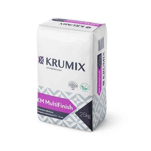 Шпаклівка гіпсова фінішна Krumix КМ MultiFinish 25 кг
