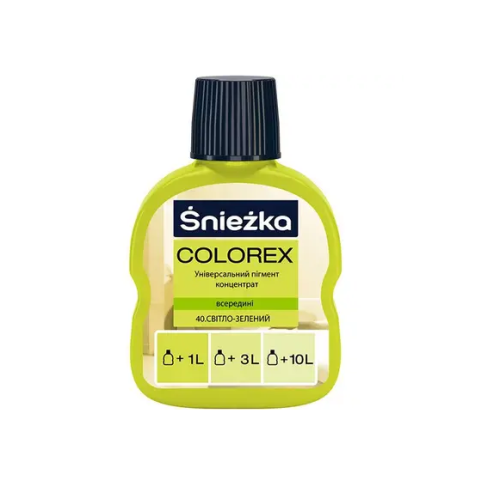 Краситель Sniezka Colorex № 40 (светло-зеленый) 100 мл