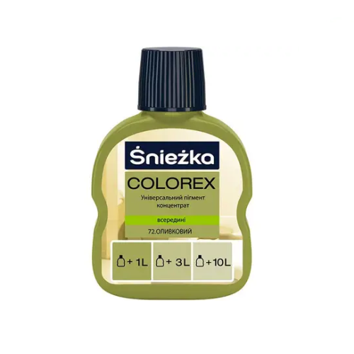 Краситель Sniezka Colorex № 72 (оливковый) 100 мл