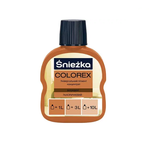 Барвник Sniezka Colorex № 74 (коричневий) 100 мл