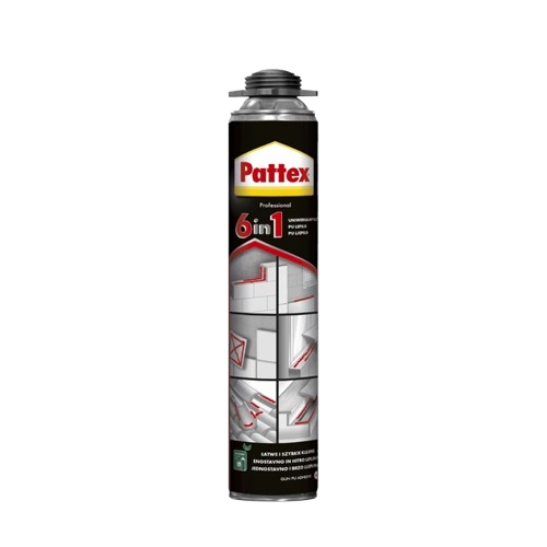 Клей-пена Pattex 6 в 1 Pro монтажная, 750 мл
