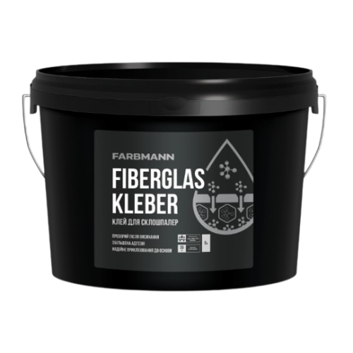 Клей для стекловолокна и стеклообоев Farbmann Fiberglas Kleber, готовый, 10 л