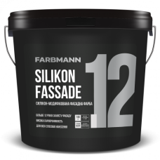 Фасадна фарба силікон-модифікована Farbmann Silikon Fassade 12 біла 18 л