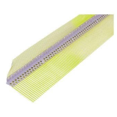 Кутник перфорований пластиковий з сіткою Budmat 2,5 м 10 х 10 см