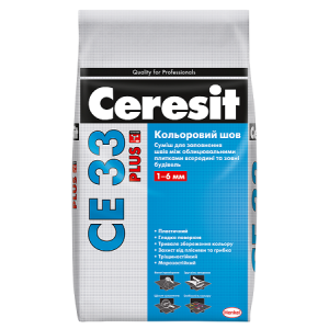 Затирка для швов Ceresit CE 33 Plus Темно-коричневый 5 кг